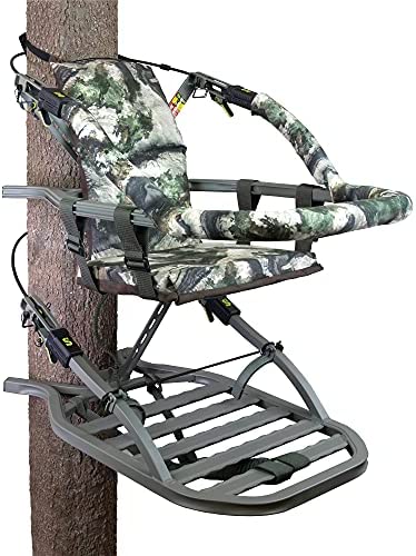 Summit Viper SD Climbing Treestand 锟斤拷 Lightweight Aluminum, Foam Padded Seat, 300 lbs Capacity, Includes Safety Harness
