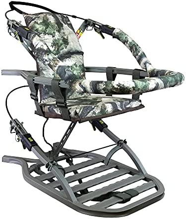 Summit Viper SD Climbing Treestand 锟斤拷 Lightweight Aluminum, Foam Padded Seat, 300 lbs Capacity, Includes Safety Harness