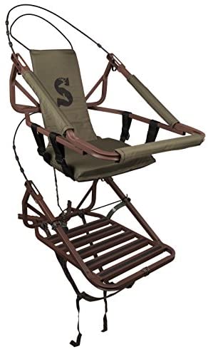 Summit Viper SD Climbing Treestand 锟斤拷 Lightweight Aluminum, Foam Padded Seat, 300 lbs Capacity, Includes Safety Harness