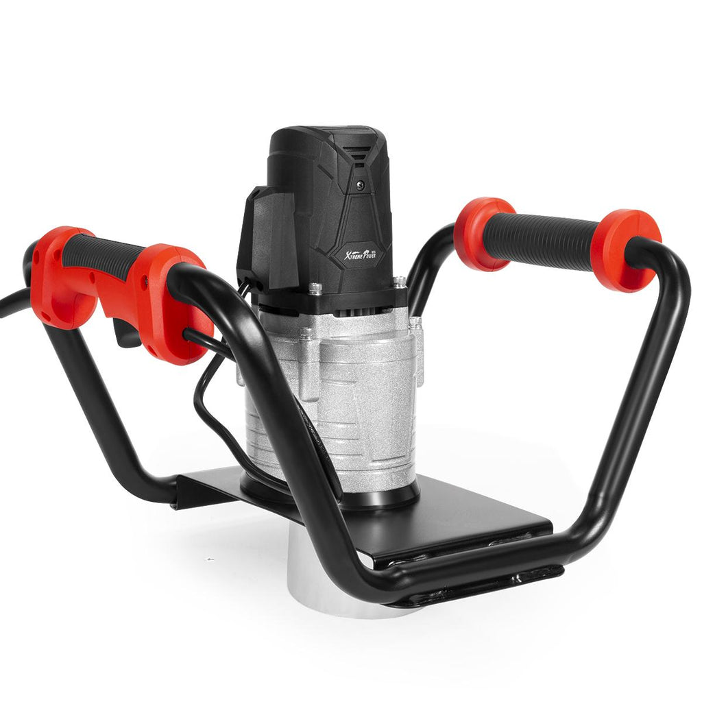 XtremepowerUS 1500W Electric Post Hole Digger with 6�测�� Auger Bit, Anti Vibration Handle & Safety Lock for Soil & Fence Posts