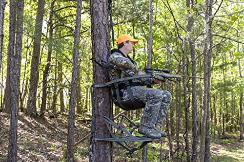 Summit Viper SD Climbing Treestand 锟斤拷 Lightweight Aluminum, Foam Padded Seat, 300 lbs Capacity, Includes Safety Harness