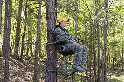 Summit Viper SD Climbing Treestand 锟斤拷 Lightweight Aluminum, Foam Padded Seat, 300 lbs Capacity, Includes Safety Harness