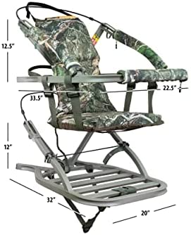 Summit Viper SD Climbing Treestand 锟斤拷 Lightweight Aluminum, Foam Padded Seat, 300 lbs Capacity, Includes Safety Harness